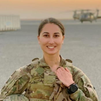 Sina Alhusseini in Army uniform